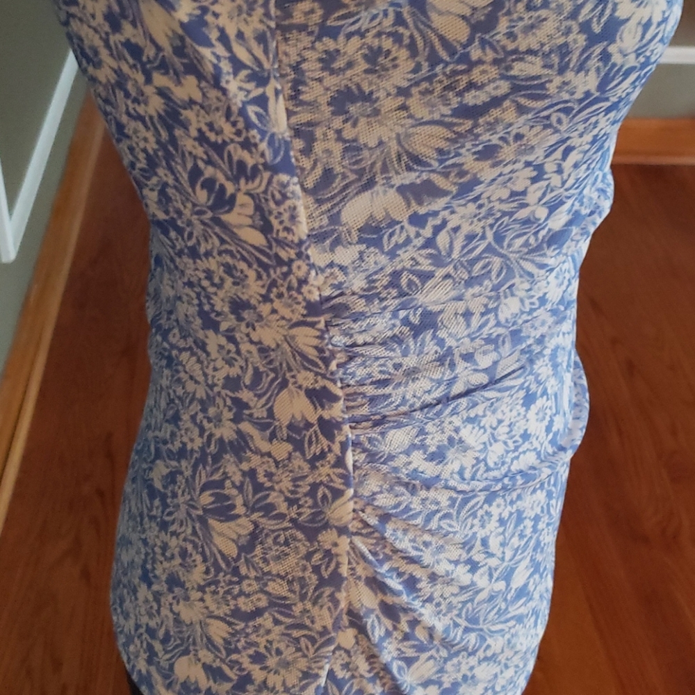 Chaps Sleeveless Ruffle Top - Picture 5 of 8